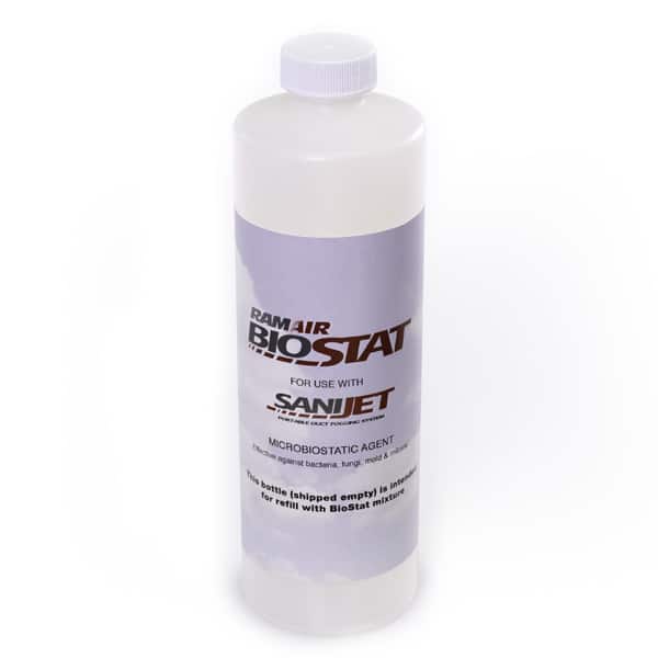 SaniJet-BioStat-Bottle (2) Platinum Air Duct Cleaning System & Decontamination Package SaniJet BioStat Bottle